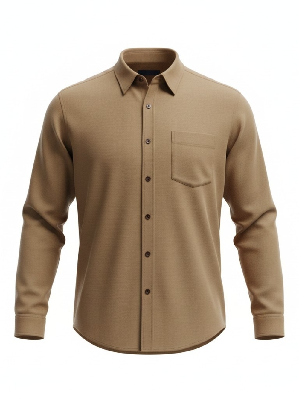 J.Crew Slim XL Brown Tan Brushed Twill Button Down Long Sleeve Casual Shirt